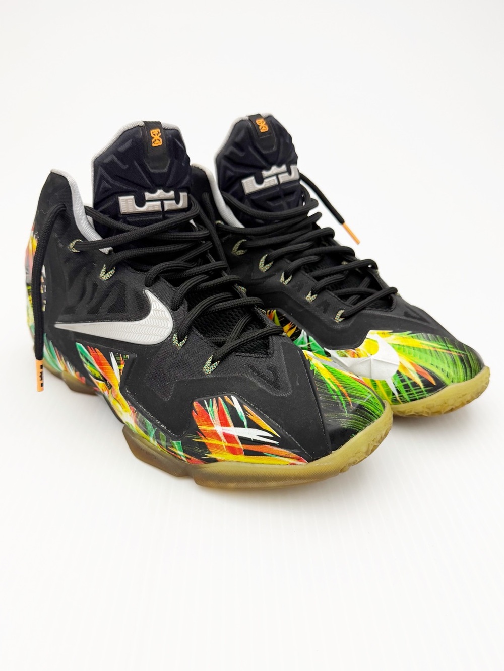 Nike LeBron 11 Everglades Mid Top Basketball Sneakers Shoes